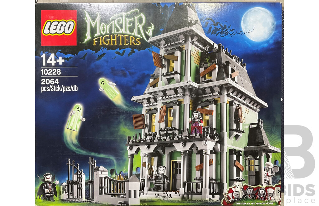 Lego Retried Monster Fighters Haunted House Set 10228, Unopened in Box