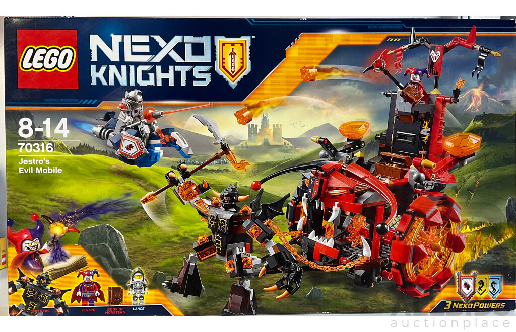 Lego Nexo KNights Jestros Evil Mobile Set 70316, Unopened in Box