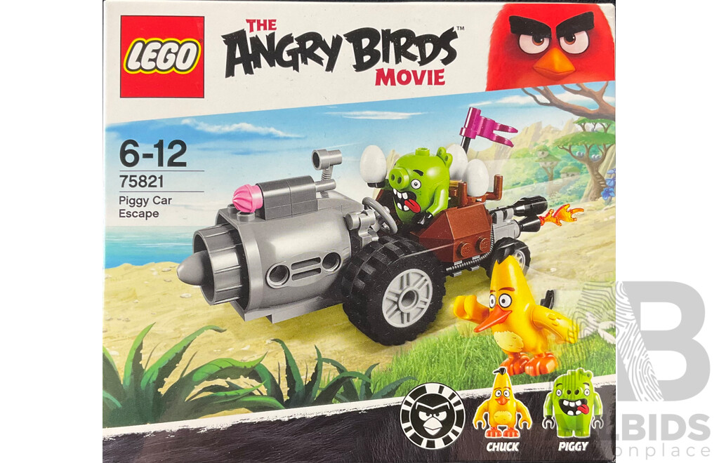 Lego the Angry Birds Piggy Escape Car Set 75821, Unopened in Box