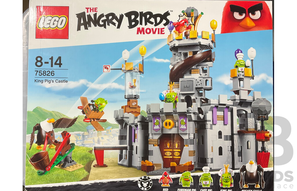 Lego the Angry Birds King Pigs Castle Set 75826, Unopened in Box
