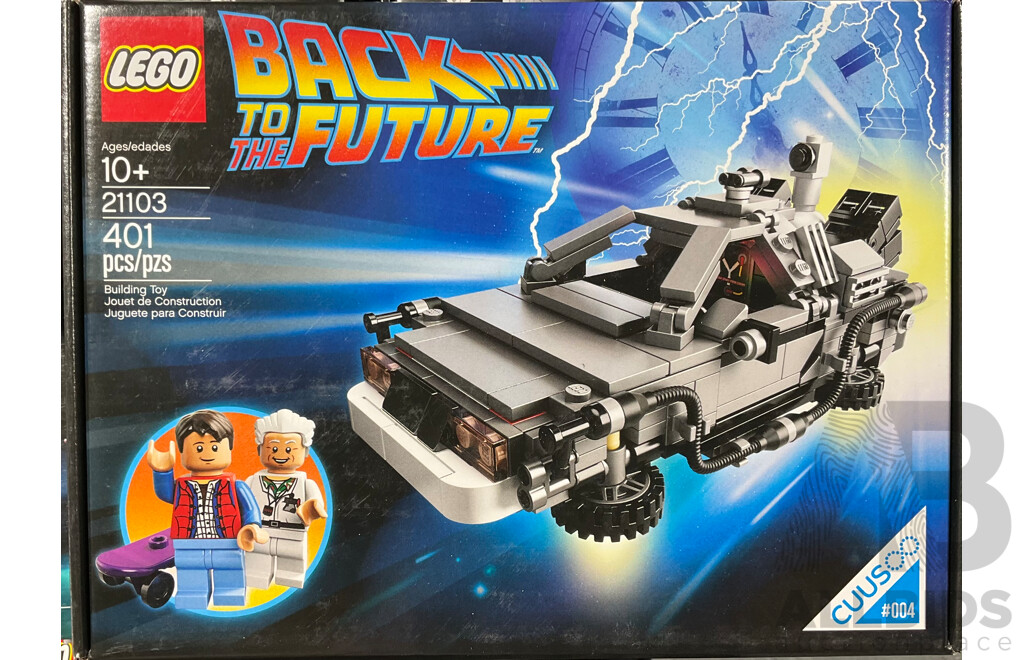 Lego Back to the Future Delorian Retired Set 21103, Unopened in Box