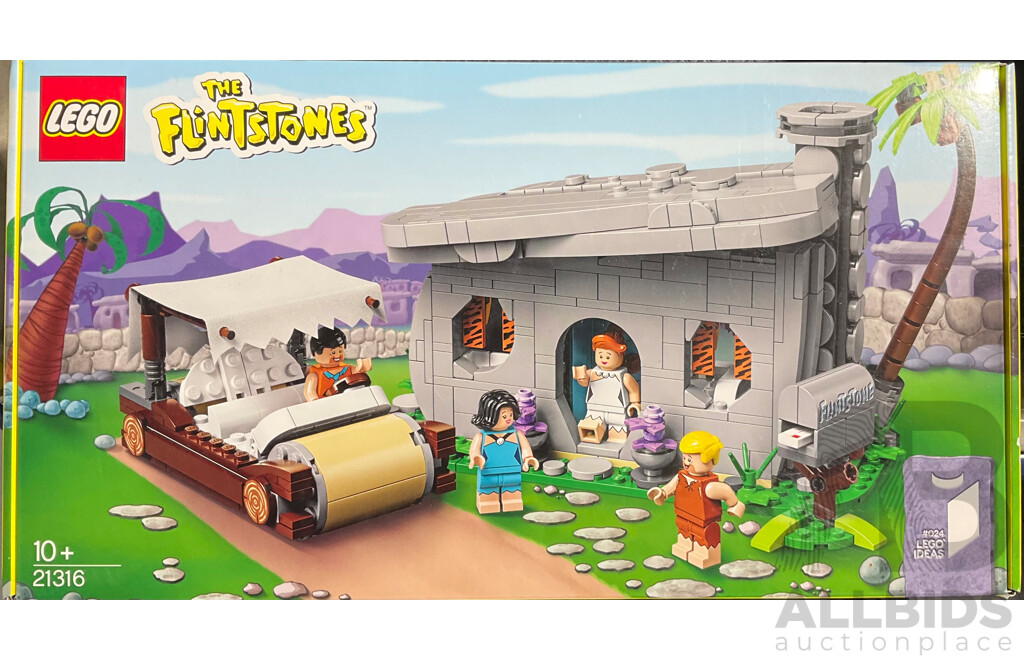 Lego Lego Ideas the Flintstones Retired Set 21316, Unopened in Box