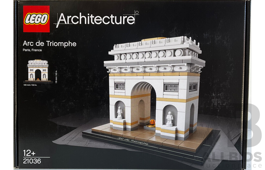Lego Architecture Arc De Triomphe Retired Set 21036, Unopened in Box