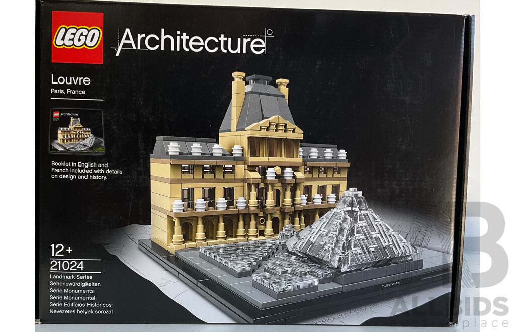 Lego Architecture Louvre Retired Set 21024, Unopened in Box