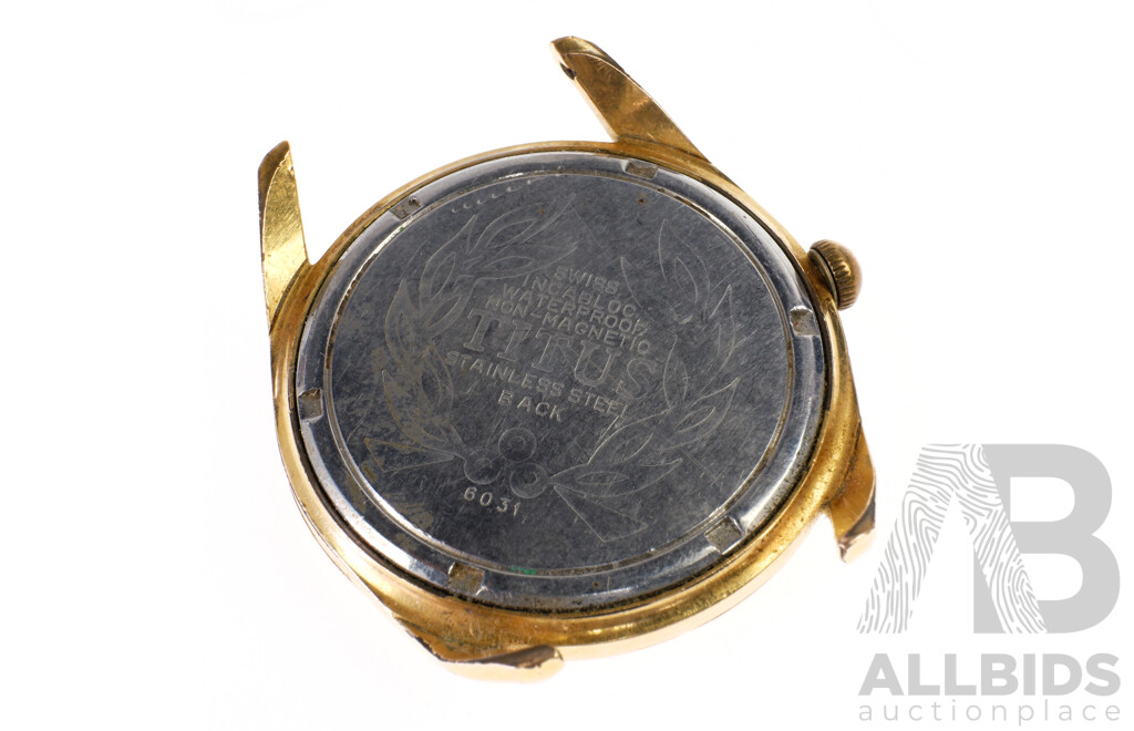 Vintage Titus, Swiss Watch 21 Jewels De Luxe