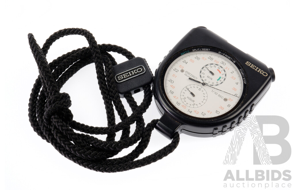 Vintage Seiko Quartz Analog Stopwatch 8A21-0010
