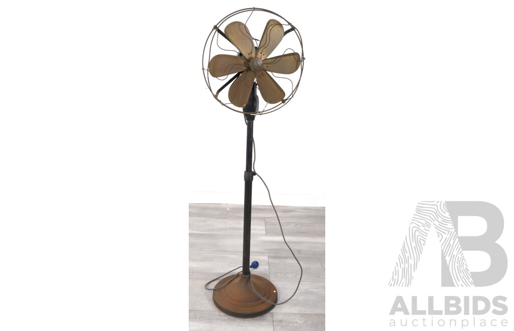 Antique GE Pedestal Fan