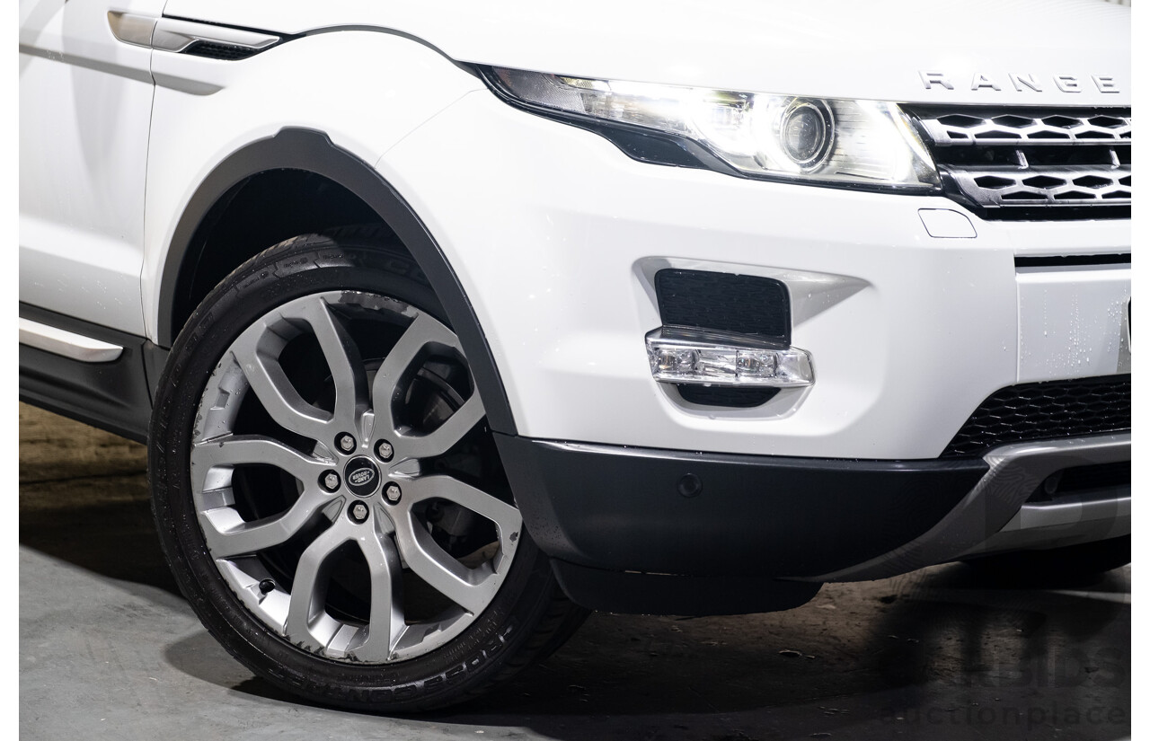 7/2013 Land Rover Range Rover Evoque Si4 (AWD) LV MY13 3d Coupe Fuji White Turbo 2.0L