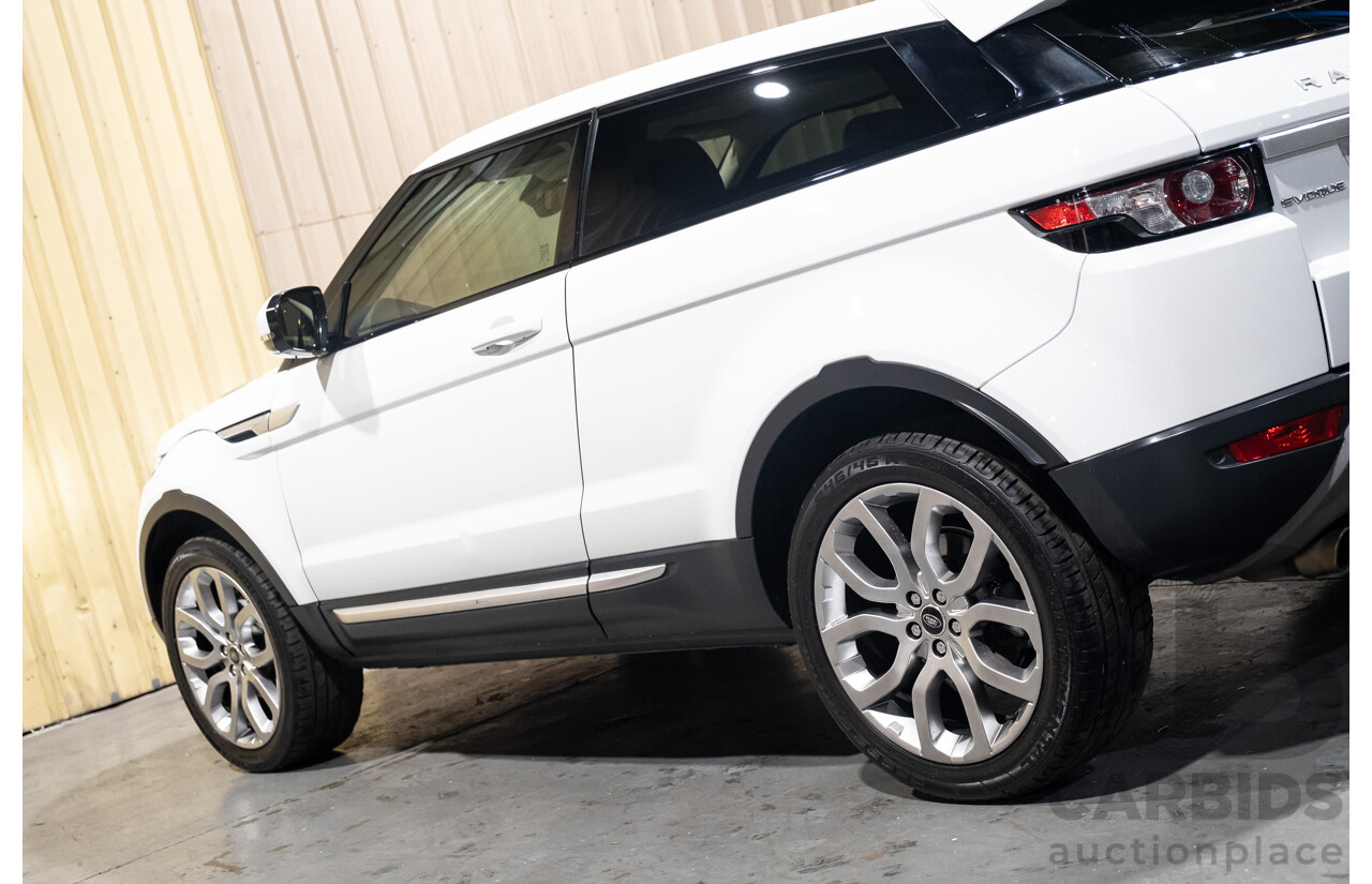 7/2013 Land Rover Range Rover Evoque Si4 (AWD) LV MY13 3d Coupe Fuji White Turbo 2.0L