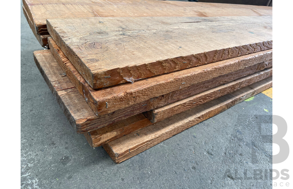 Hardwood Timber Planks - Lot of 12