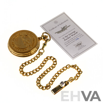 The Bradford Exchange Boxed G for George Pocket Watch