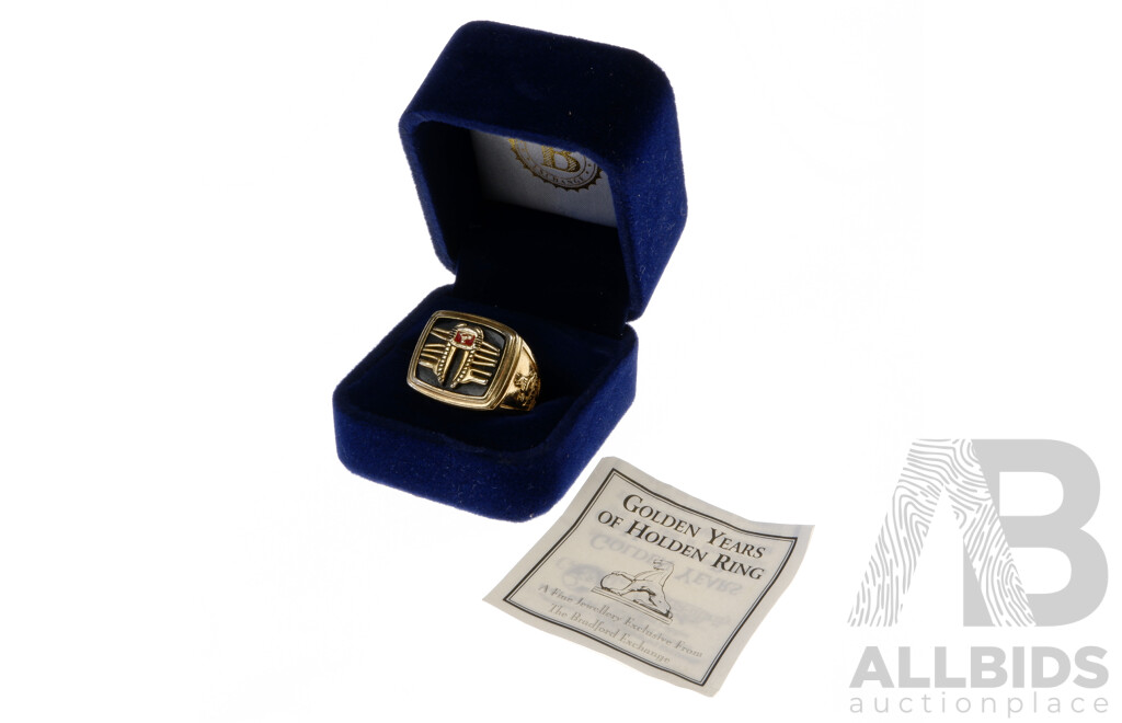 The Bradford Exchange Golden Years of Holden 24k Gold Plated Ring