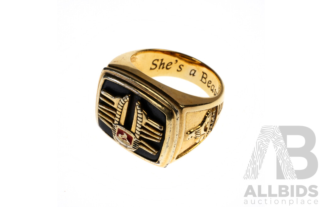 The Bradford Exchange Golden Years of Holden 24k Gold Plated Ring