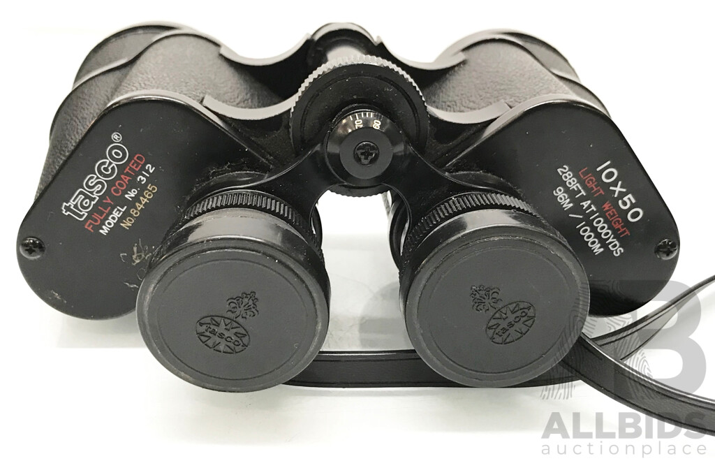 Tasco 10x50 Binoculars W/ Case