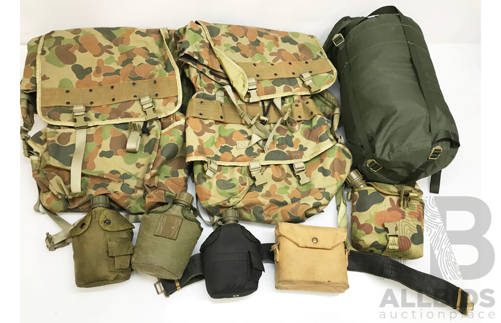 Selection of Army Style Camping Gear - Lot of 7