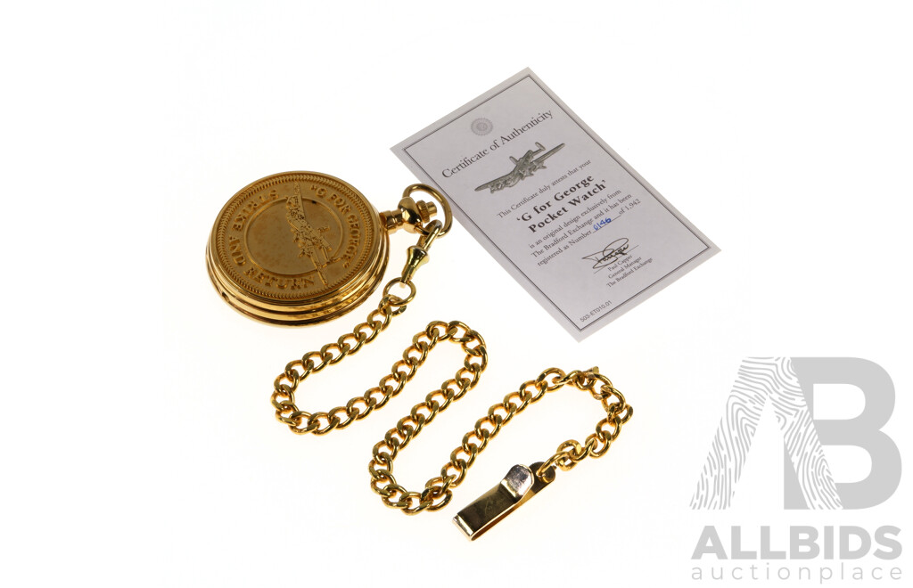 The Bradford Exchange Boxed G for George Pocket Watch