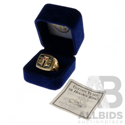 The Bradford Exchange Golden Years of Holden 24k Gold Plated Ring