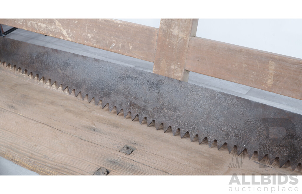 Large Vintage Double Ended Timber Saw