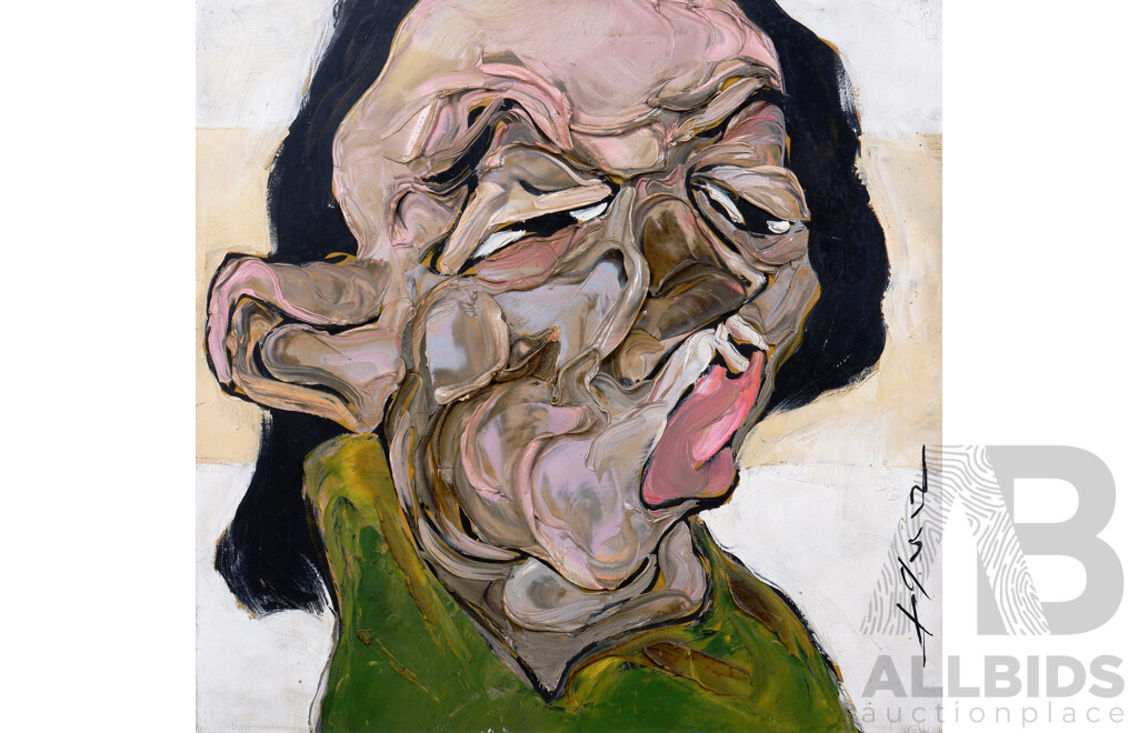 La Ba Quan (Born 1976, Vietnamese), Untitled (Profile), Oil on Canvas