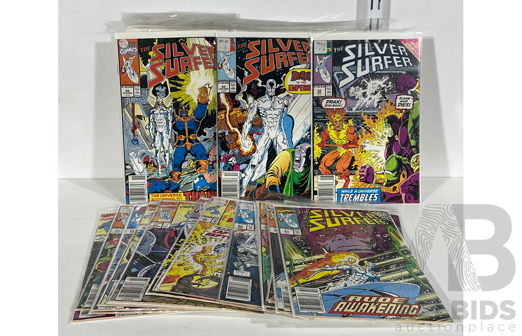 Quantity of Archie Adventure Teenage Mutant Ninja Turtles Comic Books and Marvel the Silver Surfer Comic Books