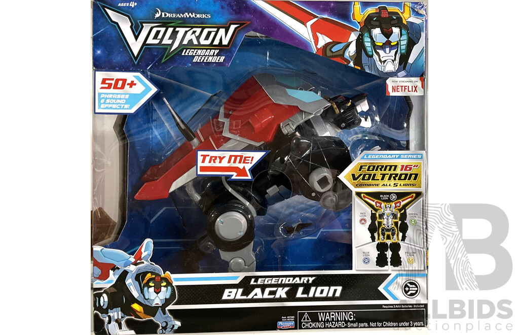 Voltron Legendary Defender 'Black Lion' Transformer Toy
