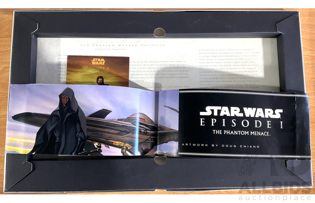 Star Wars Episode I Phantom Menace Portfolio Doug Chiang Lithograph Set