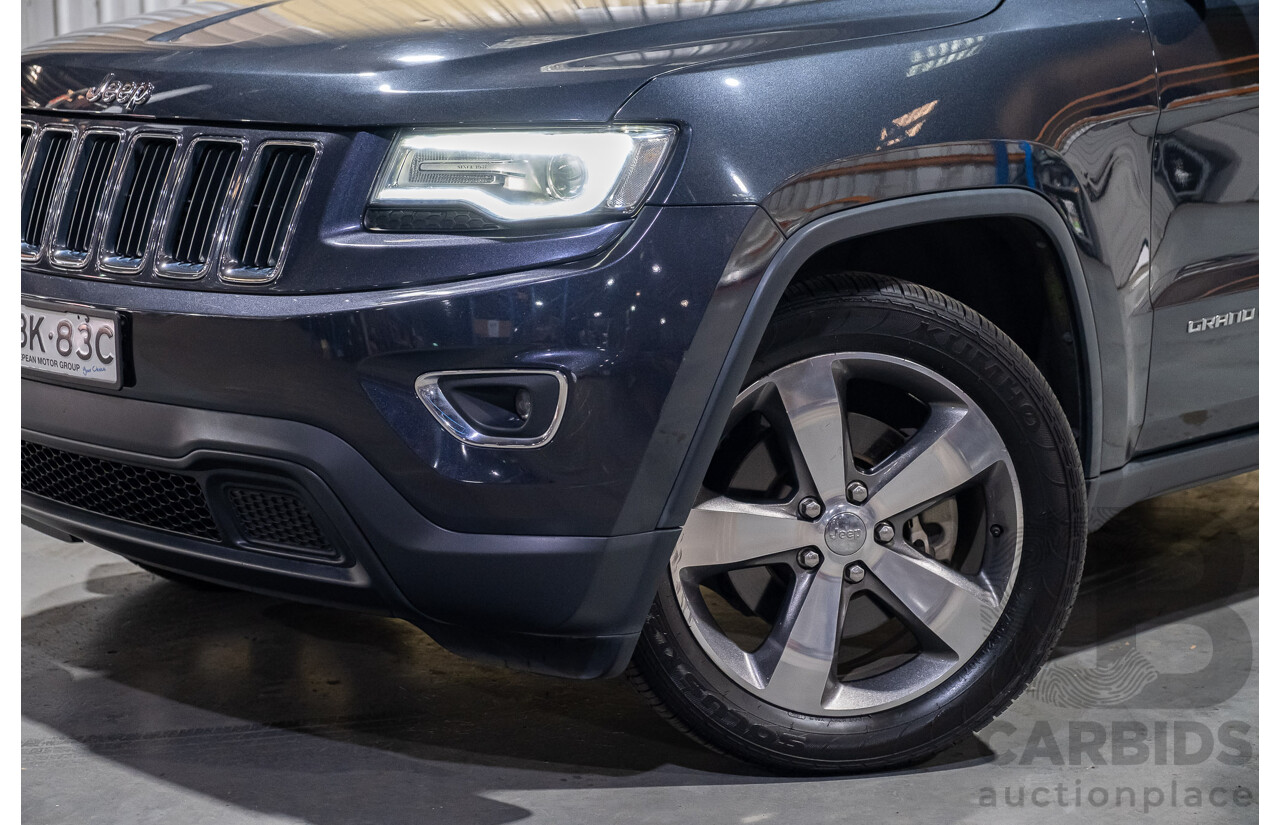 10/2013 Jeep Grand Cherokee Laredo (4x4) WK MY14 4d Wagon Metallic Blue Turbo Diesel V6 3.0L