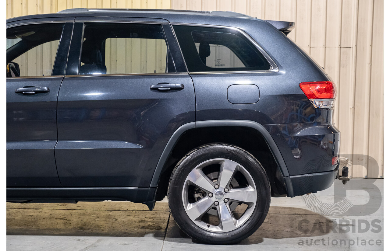 10/2013 Jeep Grand Cherokee Laredo (4x4) WK MY14 4d Wagon Metallic Blue Turbo Diesel V6 3.0L