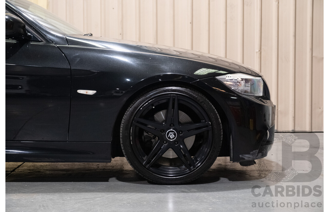 6/2010 BMW 323i E90 M-Sport Package MY10 4d Sedan Black Sapphire Metallic 2.5L