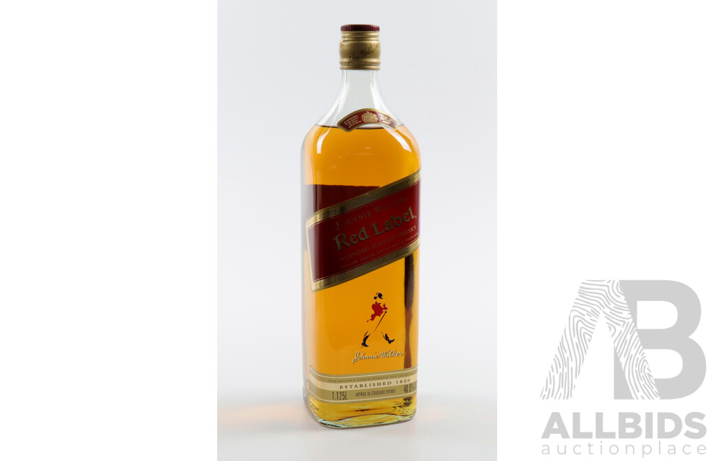 Johnnie Walker Red Label Blended Scothch Whiskey 1.25l Bottling