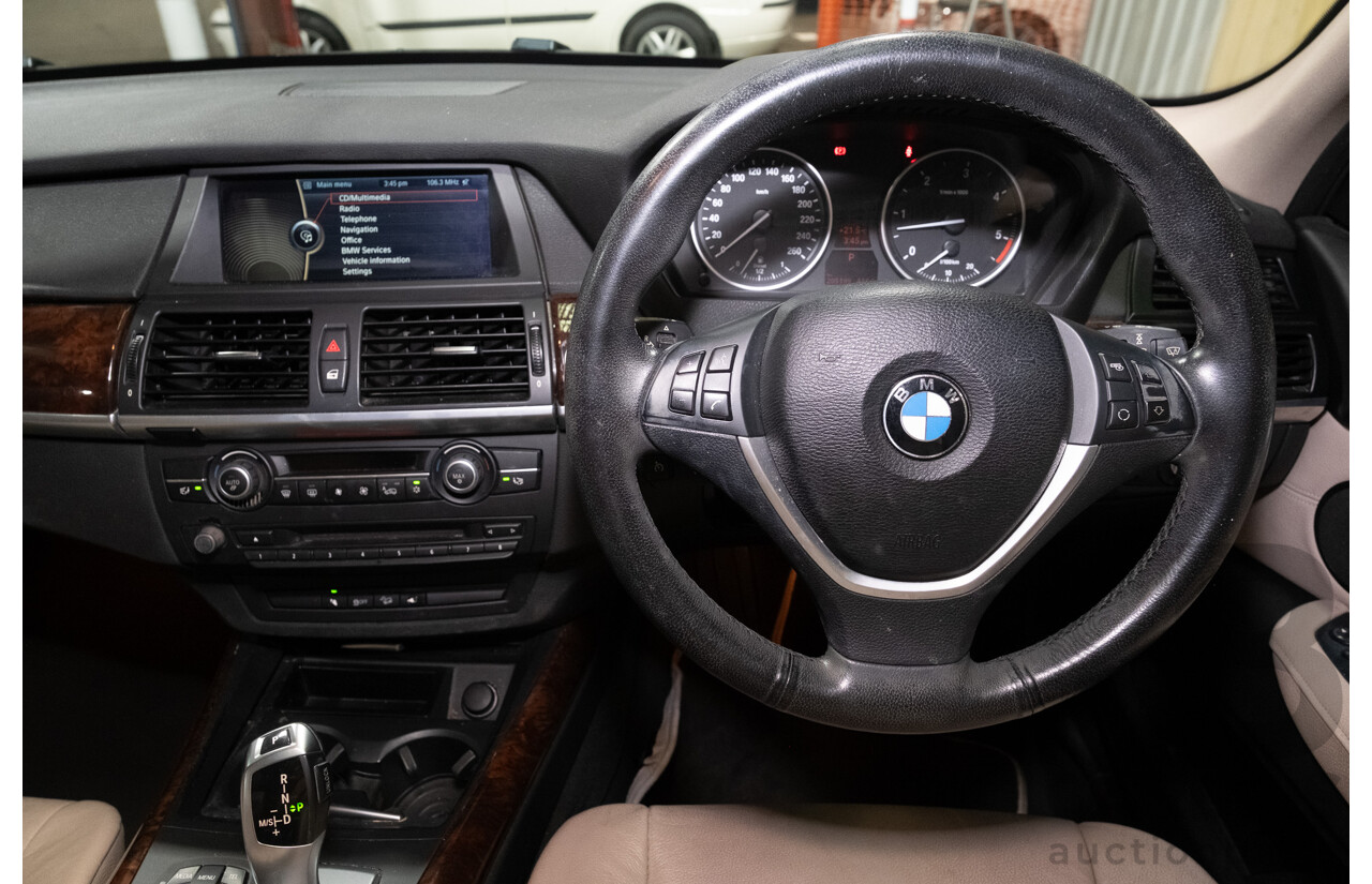 3/2013 BMW X5 X-drive 30d (4x4) E70 MY12 Upgrade 4d Wagon Metallic Black Turbo Diesel 3.0L