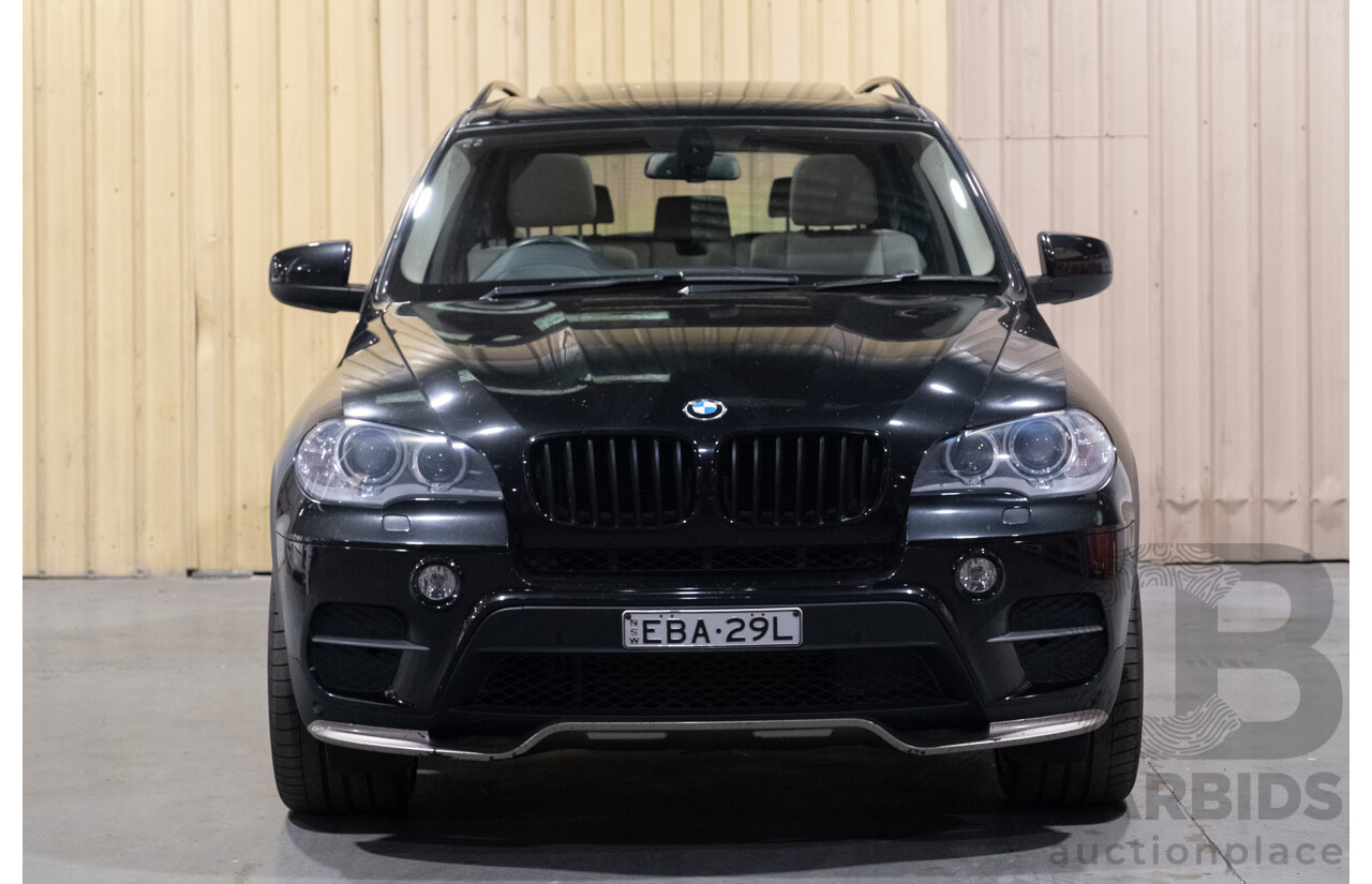 3/2013 BMW X5 X-drive 30d (4x4) E70 MY12 Upgrade 4d Wagon Metallic Black Turbo Diesel 3.0L