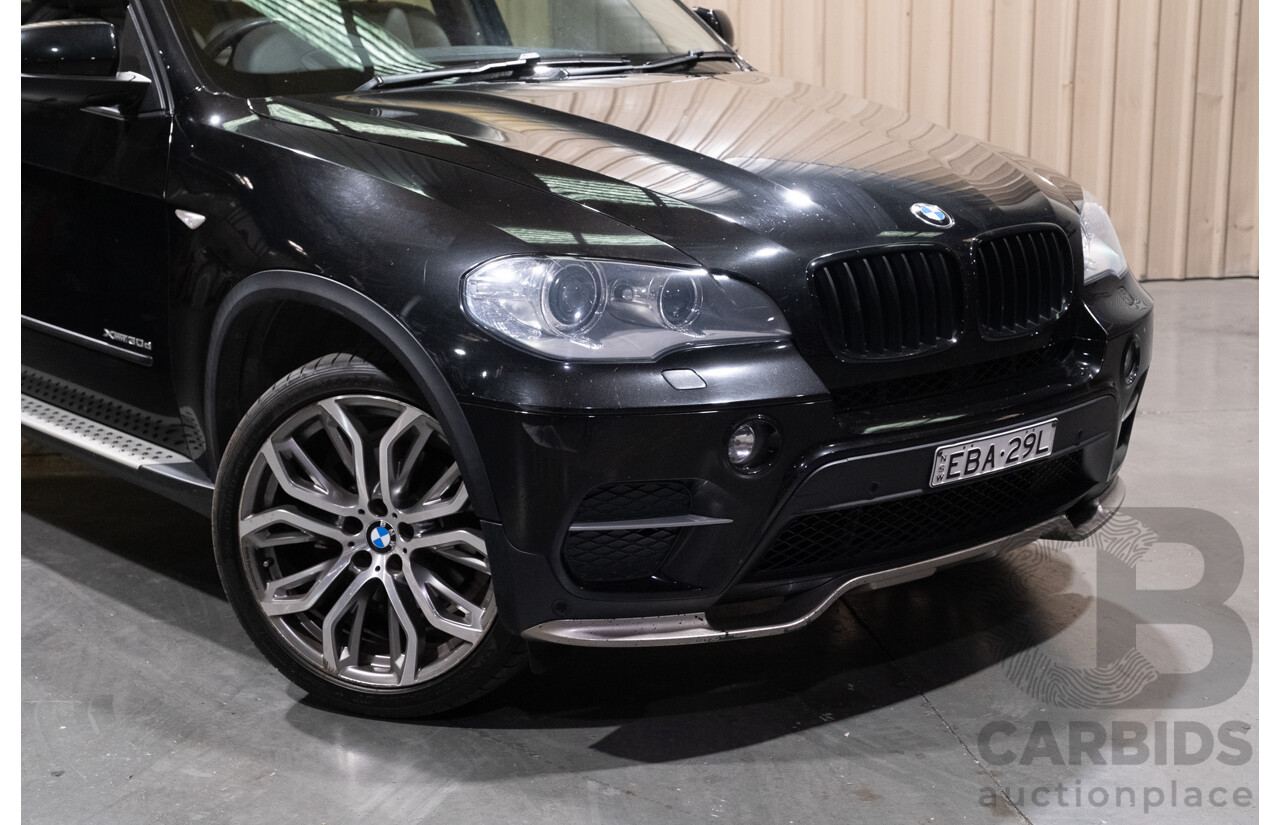 3/2013 BMW X5 X-drive 30d (4x4) E70 MY12 Upgrade 4d Wagon Metallic Black Turbo Diesel 3.0L