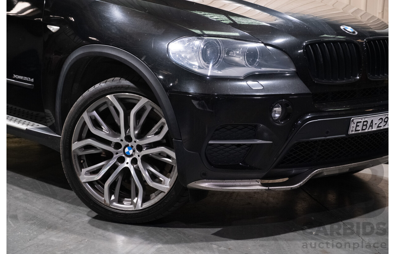 3/2013 BMW X5 X-drive 30d (4x4) E70 MY12 Upgrade 4d Wagon Metallic Black Turbo Diesel 3.0L