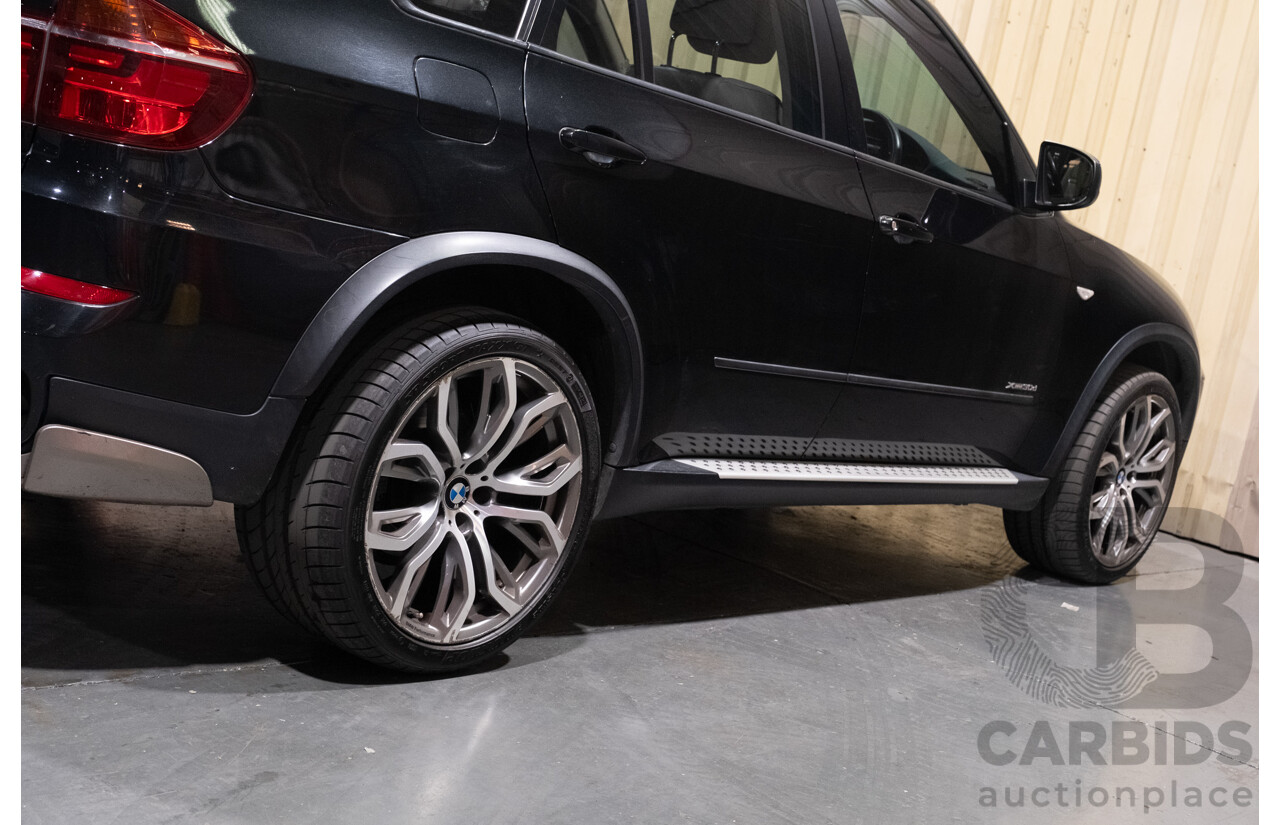 3/2013 BMW X5 X-drive 30d (4x4) E70 MY12 Upgrade 4d Wagon Metallic Black Turbo Diesel 3.0L