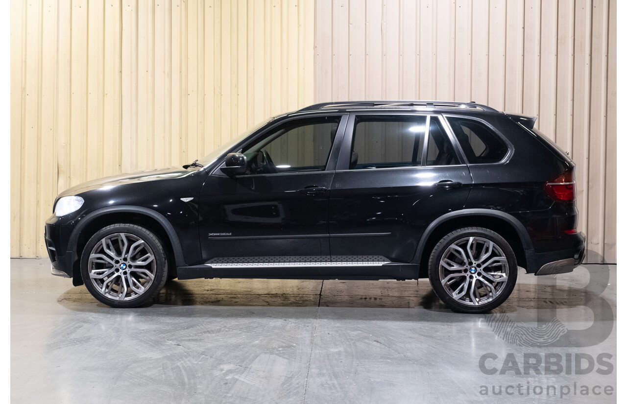 3/2013 BMW X5 X-drive 30d (4x4) E70 MY12 Upgrade 4d Wagon Metallic Black Turbo Diesel 3.0L