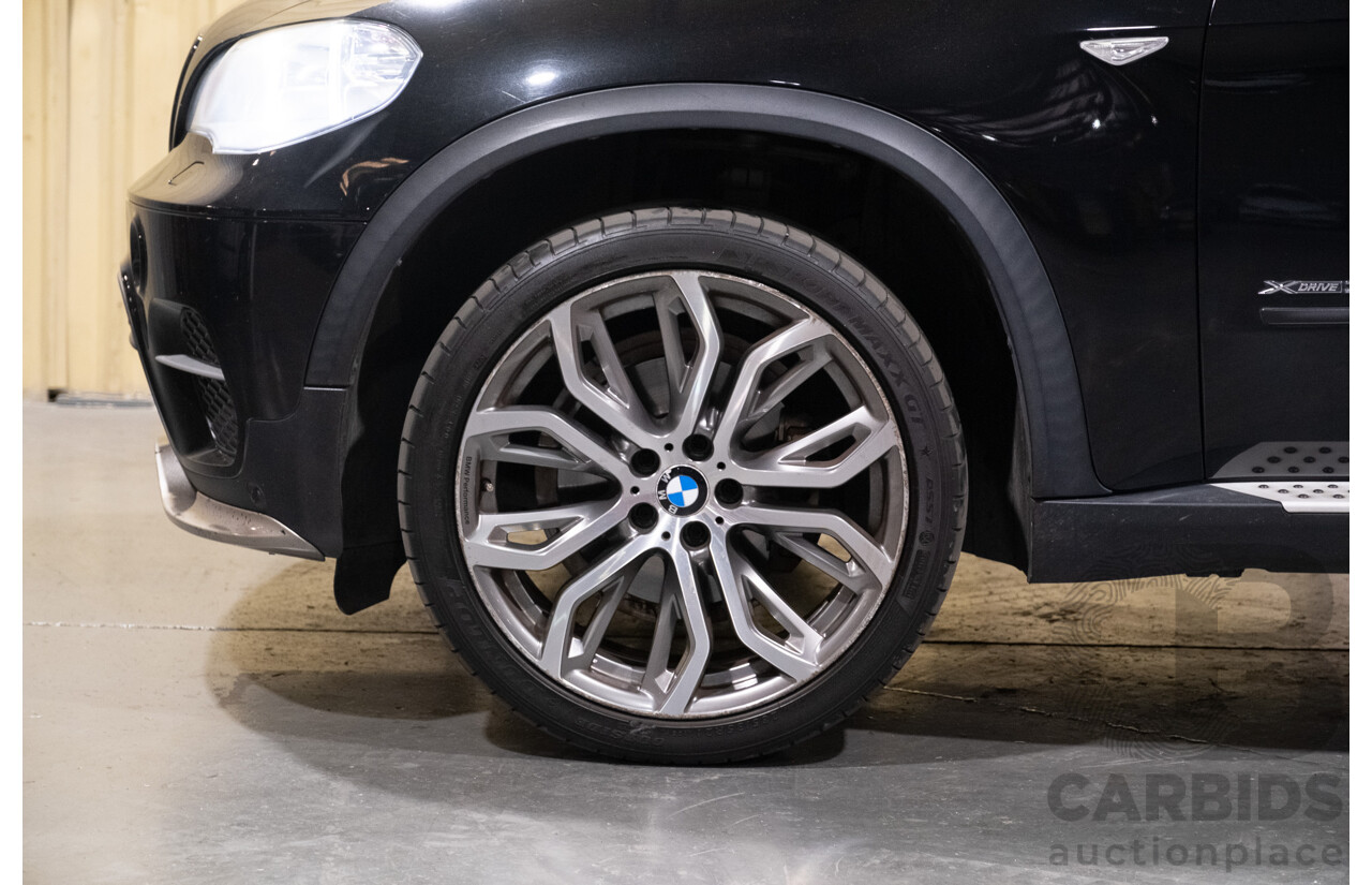 3/2013 BMW X5 X-drive 30d (4x4) E70 MY12 Upgrade 4d Wagon Metallic Black Turbo Diesel 3.0L