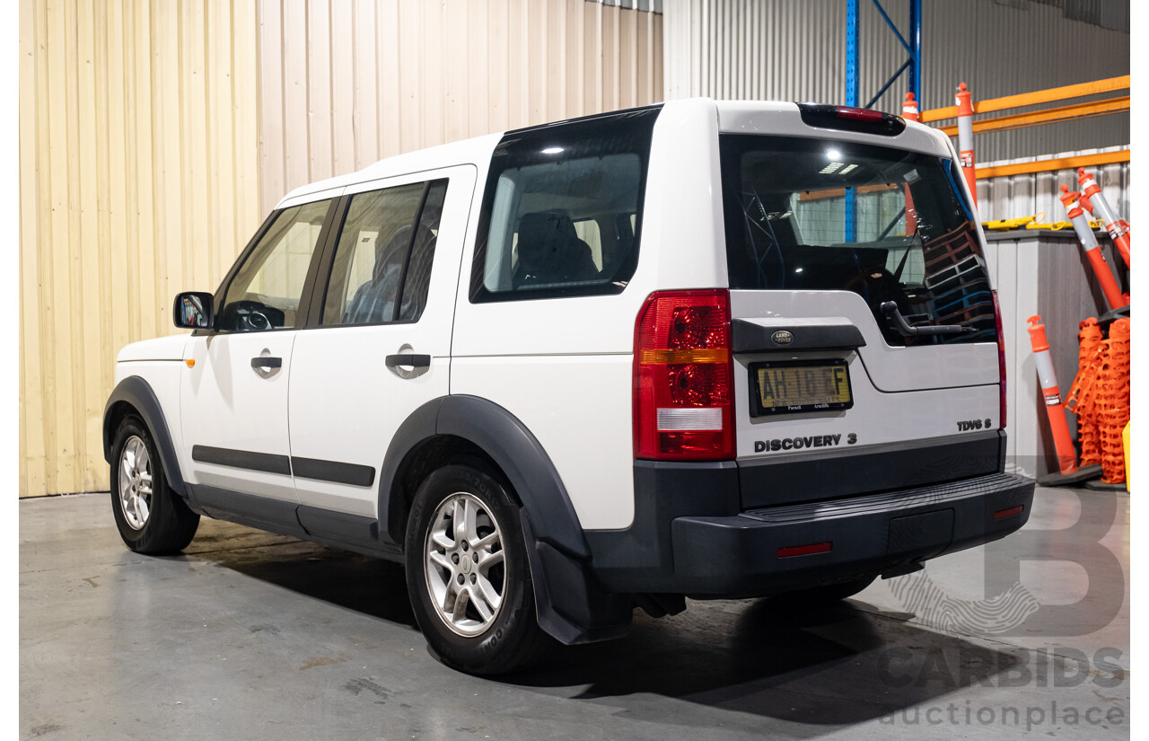 12/2005 Land Rover Discovery 3 TDV6 S (4x4) 4d Wagon White Turbo Diesel 2.7L - 7 Seater