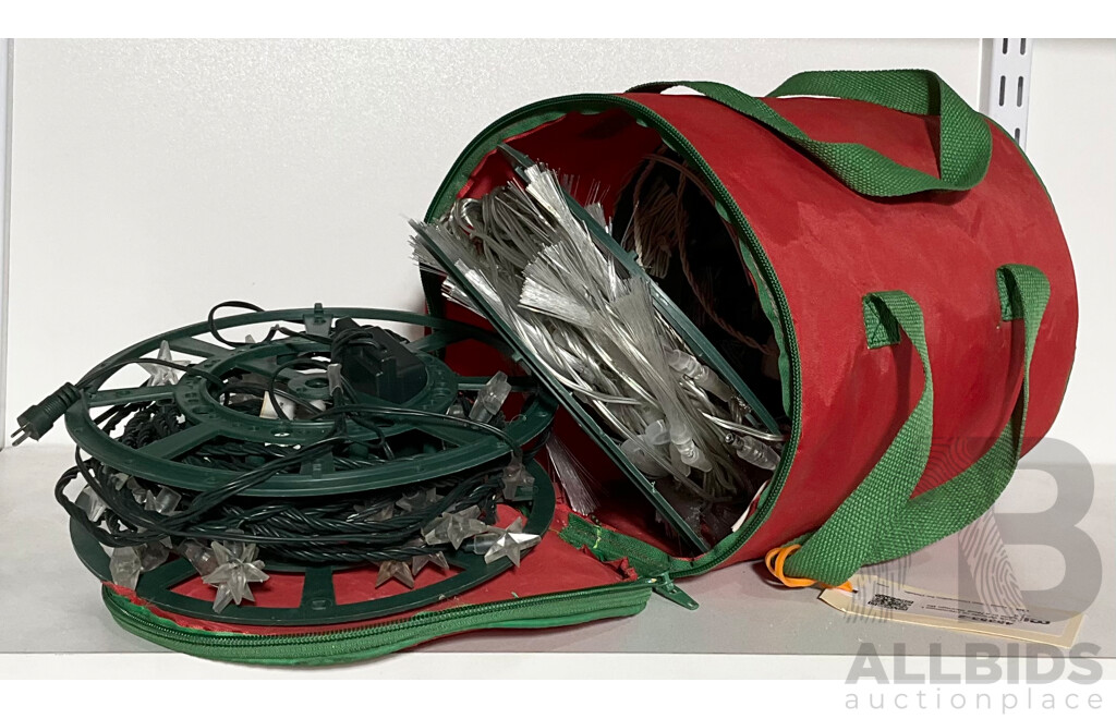 Four Wheels of Christmas Lights in a Neat Storage Bag