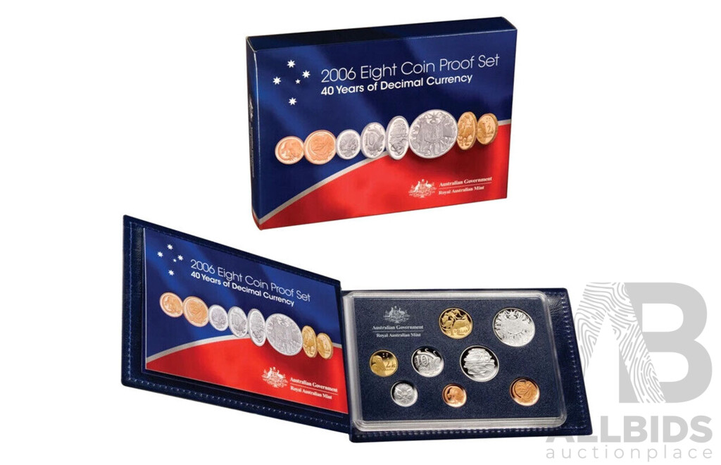 Royal Australian Mint PROOF Set 2006 - 8 Coin Set
