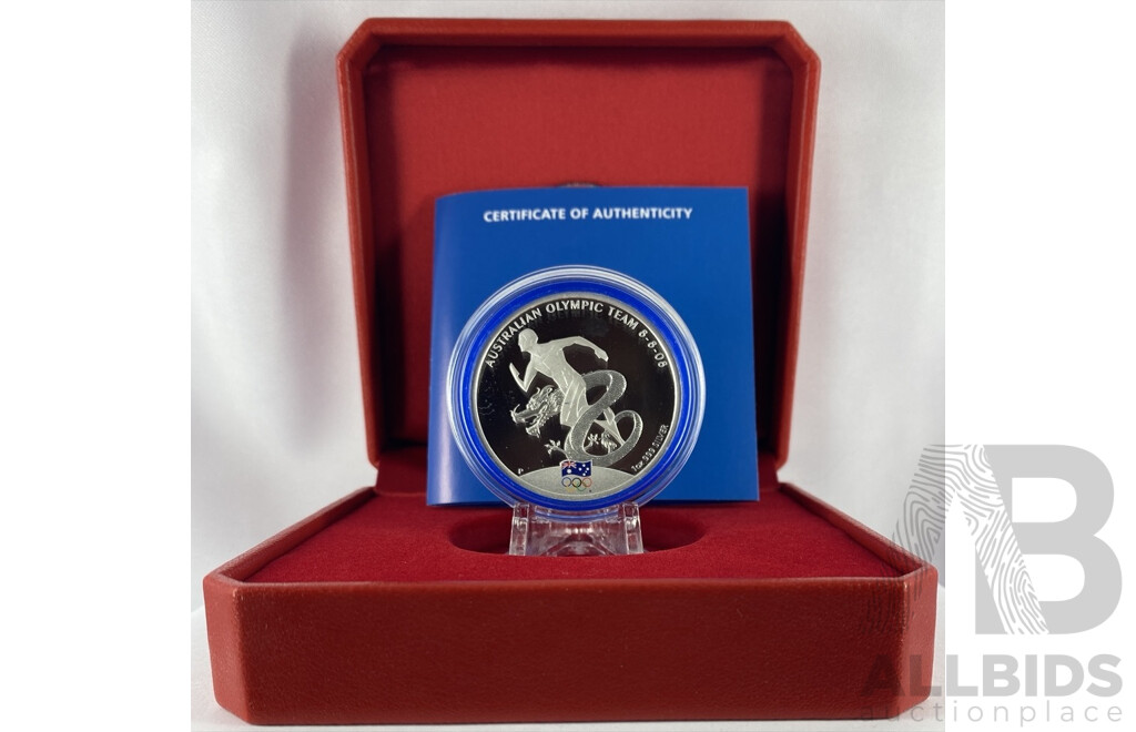 Perth Mint $1 2008 One Ounce 9999 Pure Silver PROOF