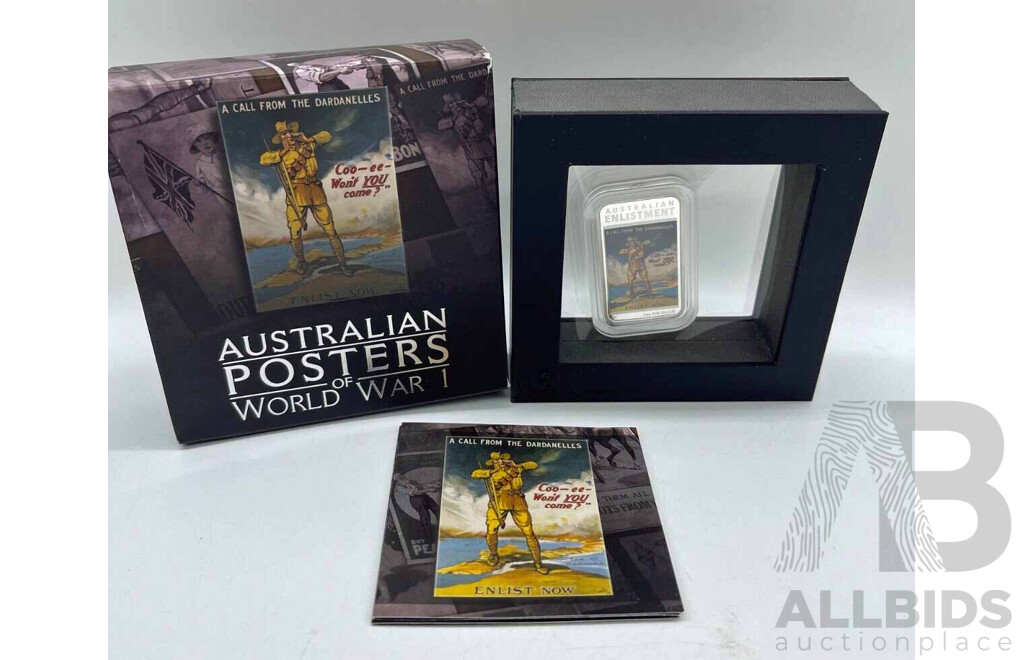 2014 1 Ounce SILVER PROOF Coin- Australian Posters