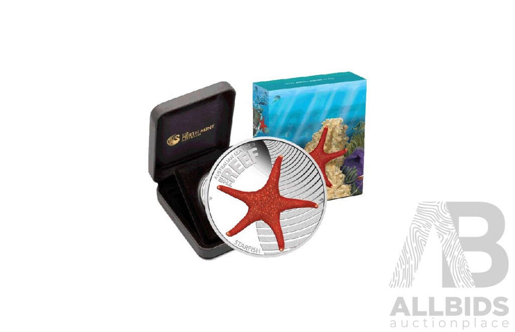 2011 Starfish PROOF SILVER 50c Coin- 1/2 Ounce. The Reef Series