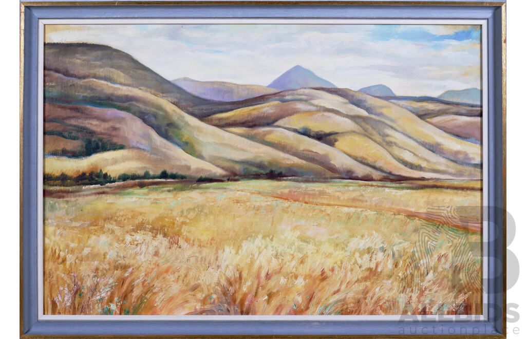 Elizabeth Kalix (20th Century, Hungarian/Australian), Wee Jasper, Oil on Canvas on Board