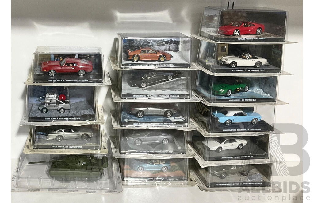 Fifteen James Bond Car Collection Model Cars