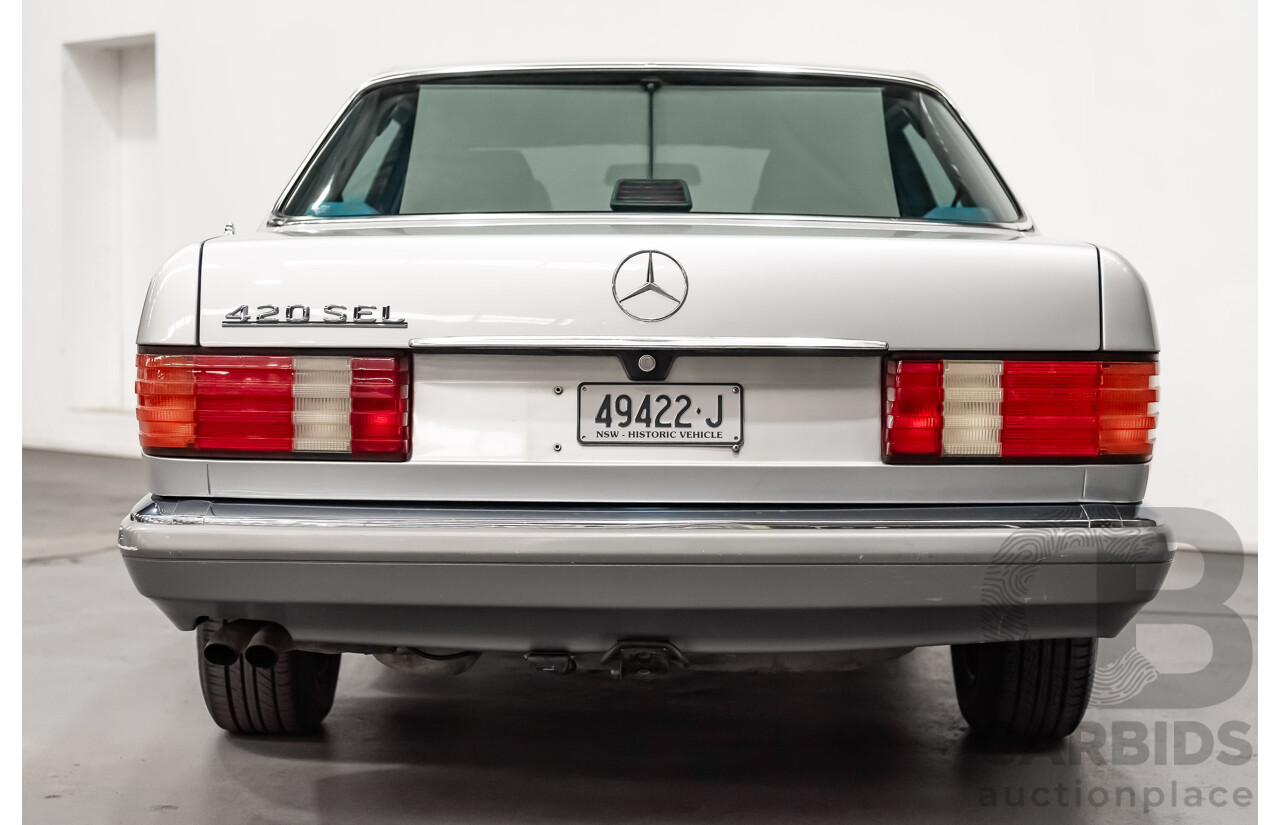 11/1990 Mercedes Benz 420SEL W126 4d Sedan Silver V8 4.2L