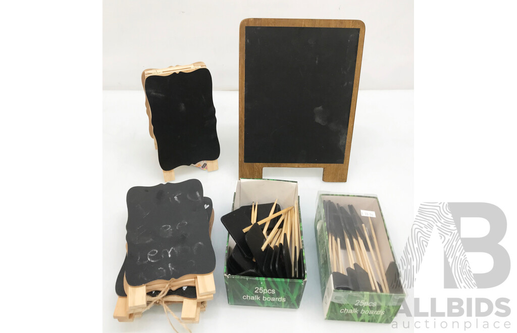 Assorted Cafe or Restaurant Mini Boards and Easels