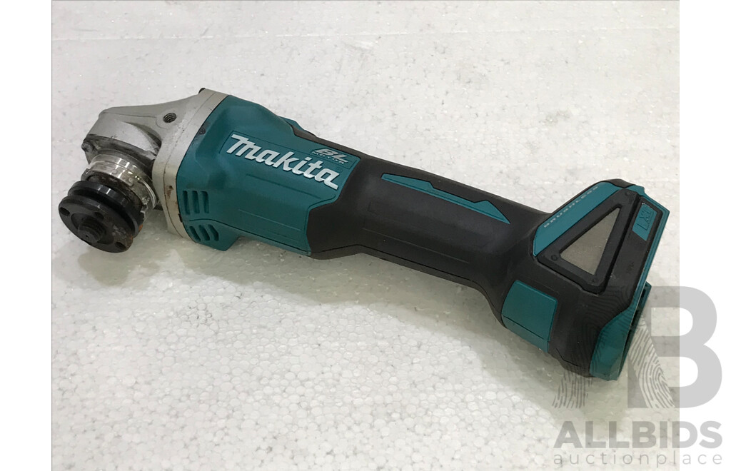 Makita 18V Cordless Slide Switch 125mm Angle Grinder