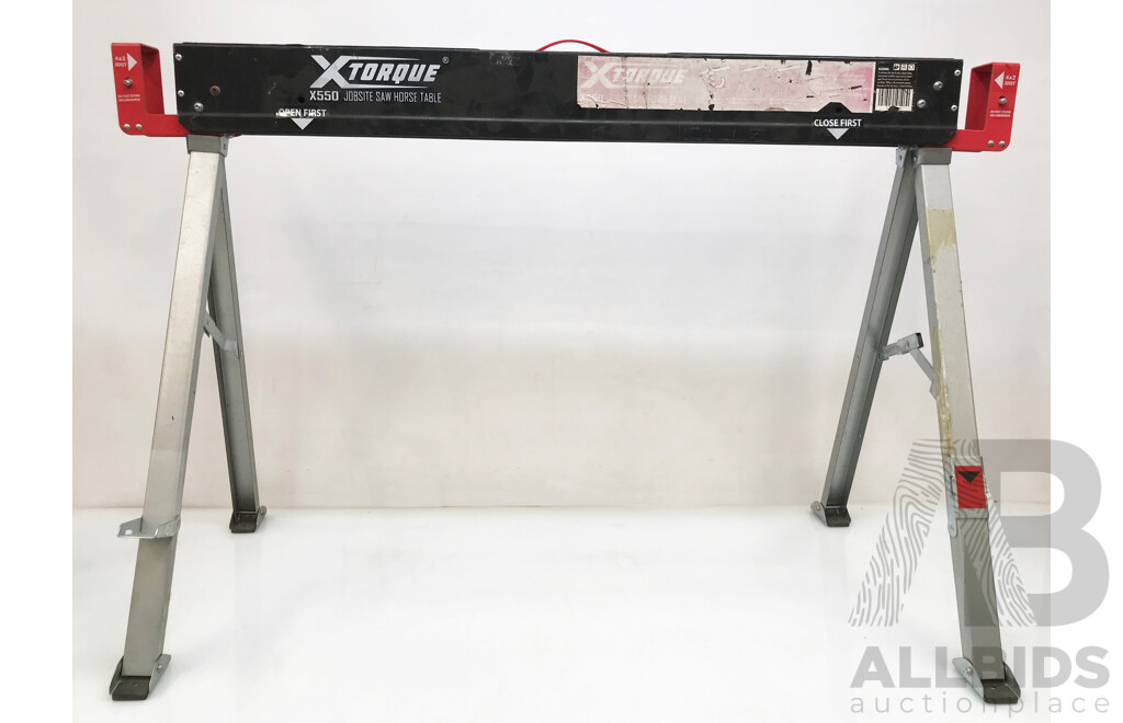 XTorque (X550) Folding Sawhorse Jobsite Table