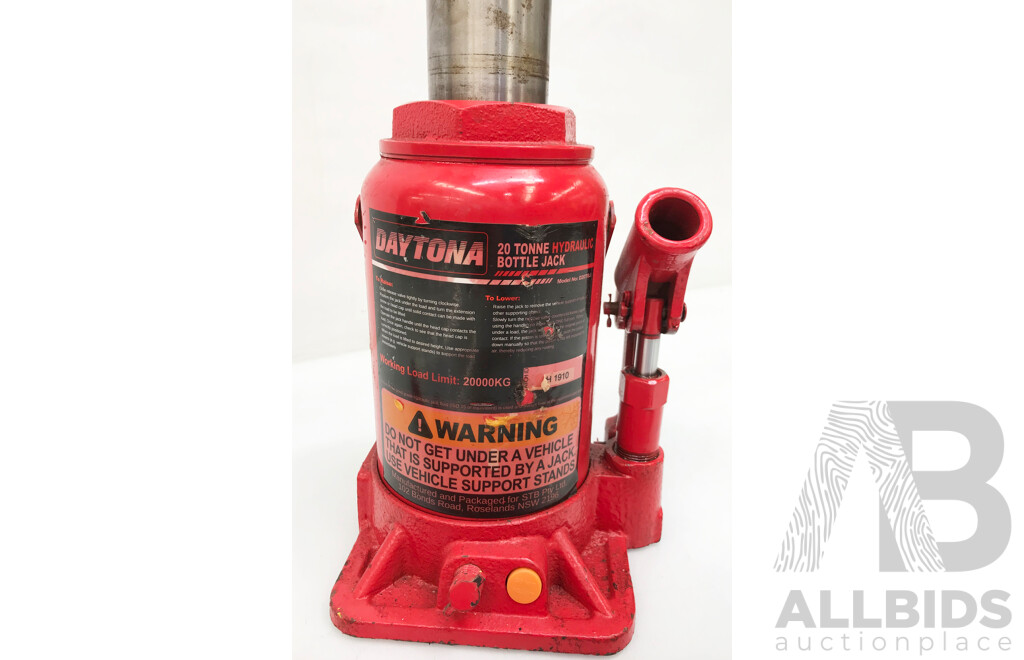 Daytona 20 Tonne Hydraulic Bottle Jack